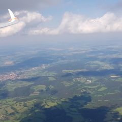 Verortung via Georeferenzierung der Kamera: Aufgenommen in der Nähe von Okres Klatovy, Tschechien in 2200 Meter